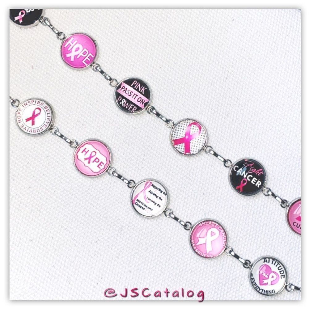 12mm Cabochon on Stainelss Steel Silver Bracelet